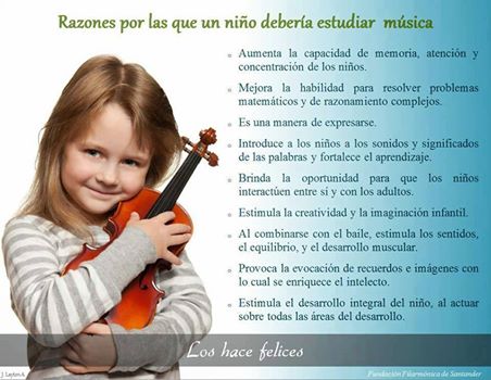 Beneficios de la música en la infancia.