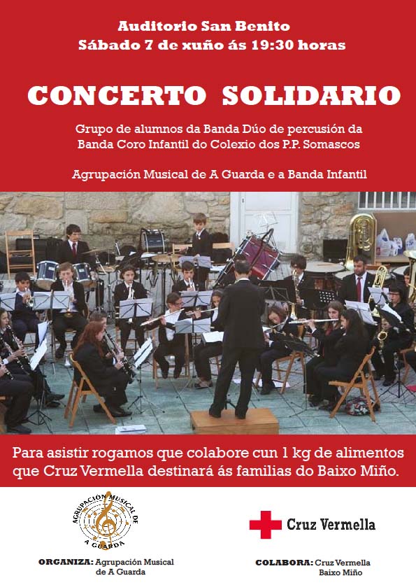 Concierto solidario organizado por la Agrupación Musical de A Guarda